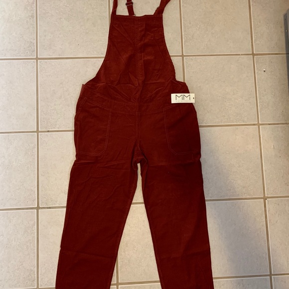 Mimi Maternity Corduroy Overalls NWT - Picture 2 of 7